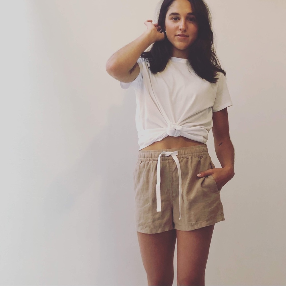 Basis Linen Shorts by ASSEMBLY LABEL